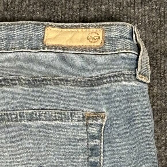 AG Adriano Goldschmied Jeans Womens 30 R Blue Legging Ankle Super Skinny Raw Hem - Picture 5 of 16